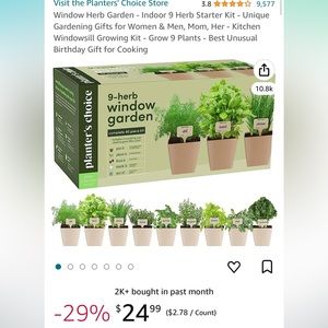 Planter’s Choice 9 herb Window Garden